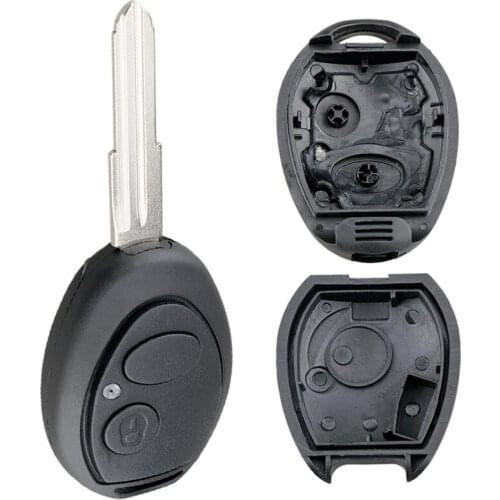 Auto Car Key Shell Case Replacement 2 Buttons Uncut Blade Car Remote Key Shell Fit for Landrover Sport LR3 Discovery