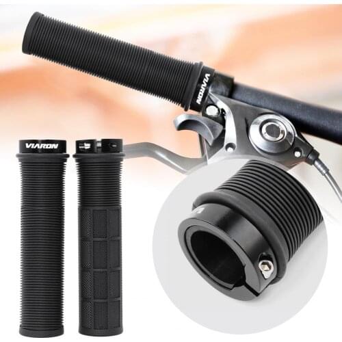 VIARON Bike Handlebar Grips Sleeves Anti-skid Aluminium Alloy Textured Shock-Absorbing Handlebar Sleeves For Cycling Equipment