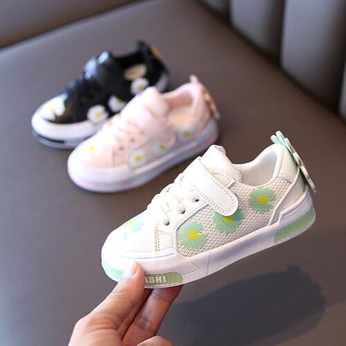 Kids sneakers childrens flower mesh breathable casual shoes 1-2-3 years old boys and girls childrens shoes Baby walking shoes