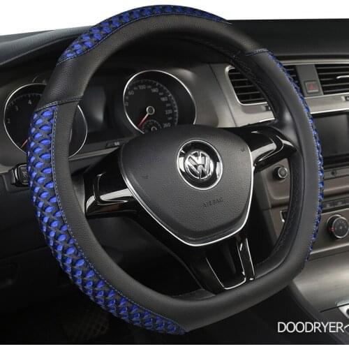 DOODRYER Carbon Fiber Leather Car Steering Wheel Cover For Geely CK EC7 EC8 MK CK2 GC9 GC6 emgrand 7 X7 ec7 atlas MK
