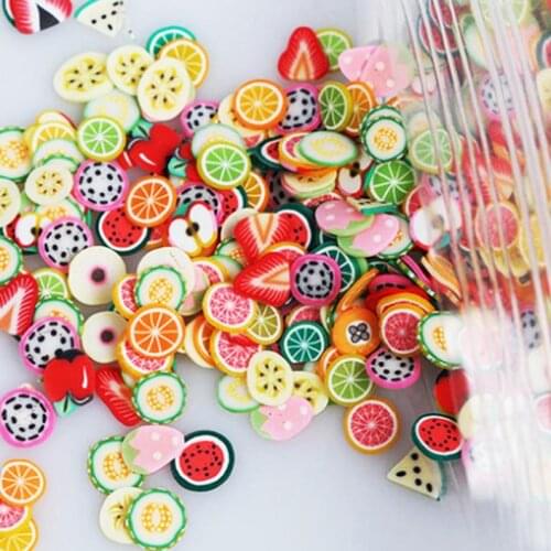 Fruit Slice 10G/bag 19 Styles Nail Art Fruit / Fruit / Slices / Slime Charms / Slime / Polymer Clay, MYUu21221112
