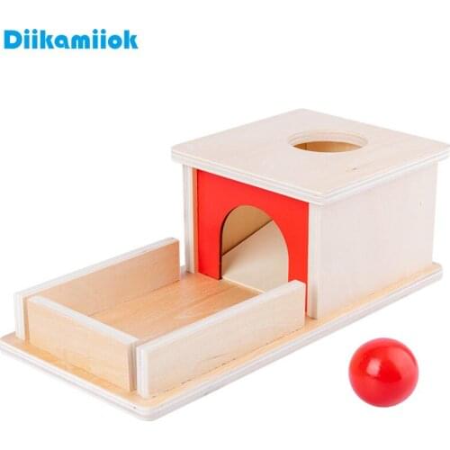 Montessori Toy Kindergarten Early Education Coin Box Drawer Game Teaching Toddler Learning Wooden Educational Toys for Children