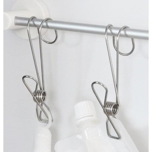 Stainless Steel Clothes Pegs Multifunctional Durable Metal Clips for Clothing Blanket FPing