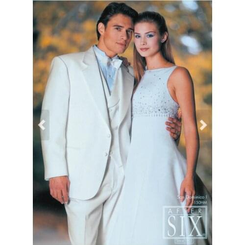 2017 Latest Coat Pant Designs Ivory Wedding Suits For Men Slim Fit 3 Piece Groom Tuxedo Custom Blazer Prom Suit Terno Masculino