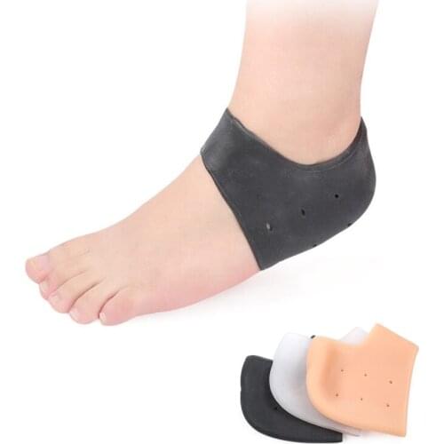 Soft Silicone Foot Skin Care Protector Heel Socks Prevent Dry Skin Against Peeling Washable Moisturizing Gel Foot Protector