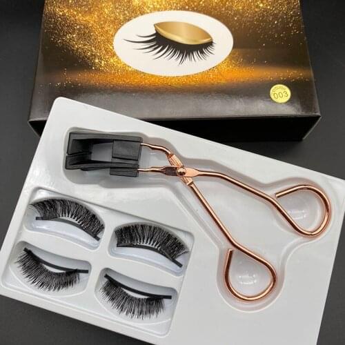 1SET Soft Magnetic Long False Eyelashes Quantum Magnet Eyelash Curler Clip Set Eye Lash Extension Curling Tool Eye Make Up