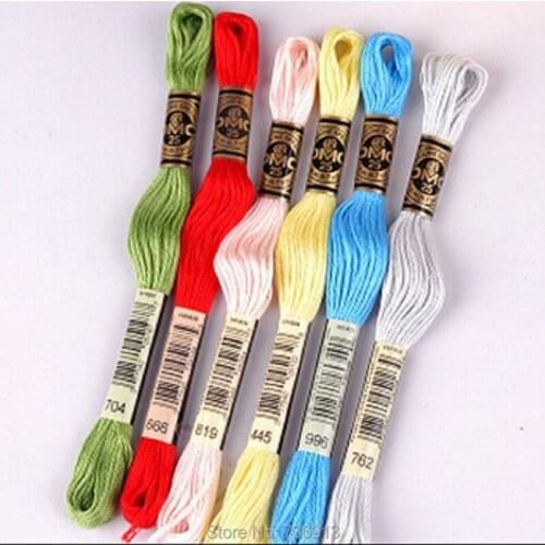 100% Cotton Total 100 Pieces DMC Embroidery Cross Stitch Floss Yarn Thread