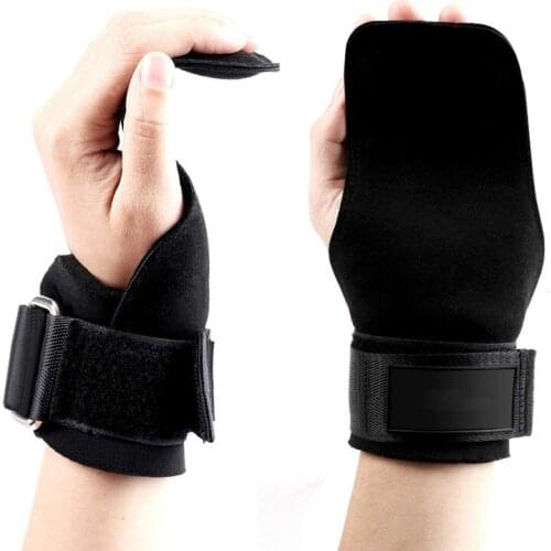 New 1 Pair Weight Lifting Training Gloves Women Men Fitness Sports Body Building Gymnastics Grips Gym Hand Palm Protector Gloves