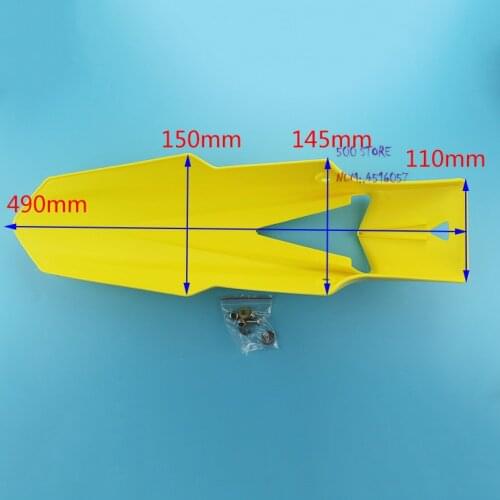 New Universal yellow Rear plastic Fender Off Road Enduro Mudguard motorcycle Motocross for yamaha honda suzuki KTM Dirt Bike