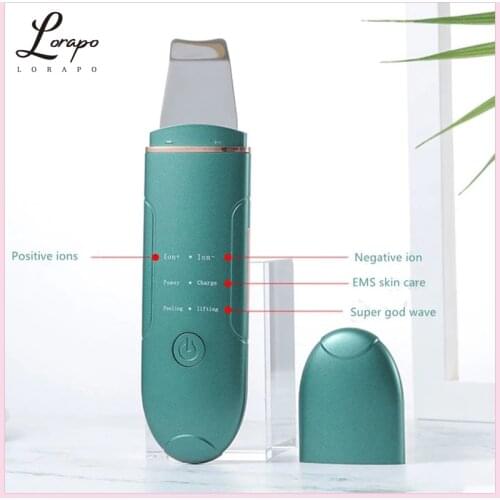 Facial Cleaner Sonic Skin Scrubber Ion Acne Blackhead Peeling Scoop Cleaner Facial Massager Face-lifting Machine Skin Care