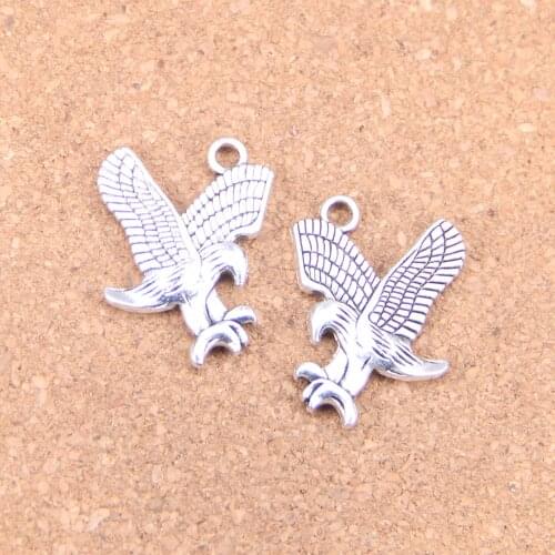 4pcs Charms Fierce Eagle 30*24mm Antique Pendants,Vintage Tibetan Silver Jewelry,DIY for bracelet necklace