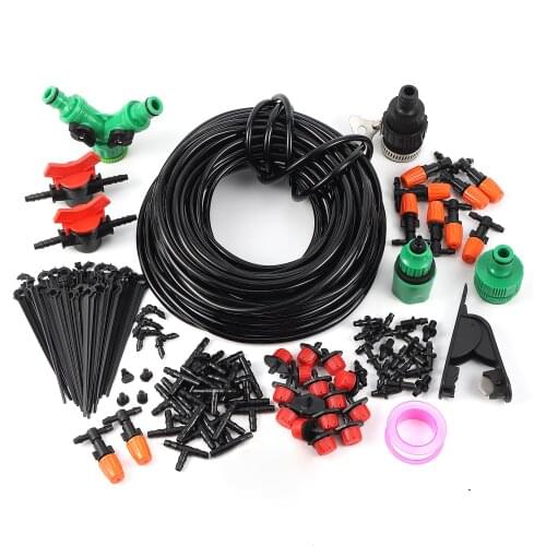 Garden Micro Irrigation System Automatic Atomization Nozzle Dripper Watering Kit Greenhouse Agriculture Planting DIY Combination