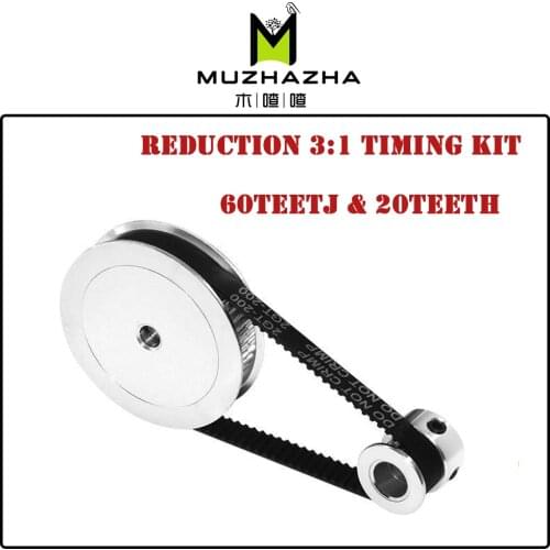 GT2 Timing Belt Pulley 60teeth 20teeth 5mm/8mm Reduction 3:1/1:3 belt width 6mm for 3D printer accessories