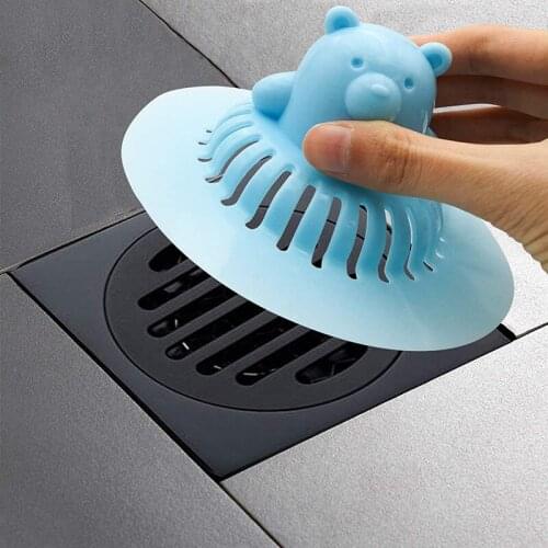 Silicone drain pipe hair extension device shower sewer cover bathtub stopper suitable for bathroom bathtub and kitchen water