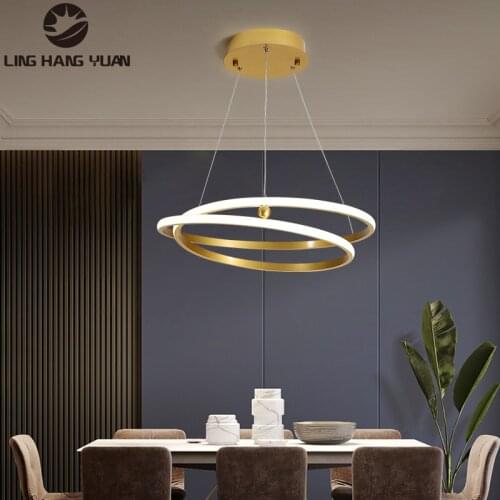 Modern led Chandelier Gold Lighting fixtures Ceiling Chandelier Lighting for Dining room Kitchen Living room Bedroom Luminaires