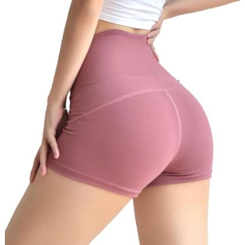 Sports Shorts Yoga Running Fitness Pants High Elasticity Quick Dry Women Hip Lift Waist Tight Short Pants for Yoga