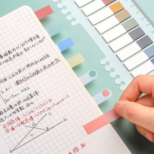 Morandi Sticky Notes Label Sticker Tag Note Notepad Small Notebook Bookmark Paper Index stickers Student Office Supplies