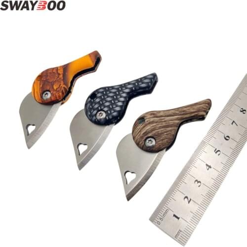 Swayboo Love Shape ABS Handle Light 20g Mini Lock-free Security Pocket Portable Pendant Decorative Knife EDC Tool