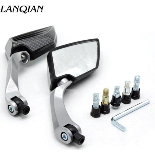 Universal 8MM 10MM motorcycle rearview Side mirror For Yamaha YBR 125 YZF R1 R3 R6 R125 R25 TTR RSZ CBR600 YZF600 MT 03 25