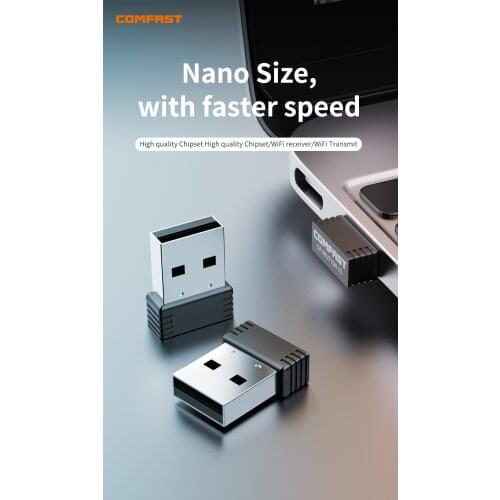 COMFAST 150mbps 2dbi Antena Mini Adaptador Wifi USB Receptor Wi-fi Placa de Rede Sem Fio Wi-fi de Alta Velocidade Adaptador