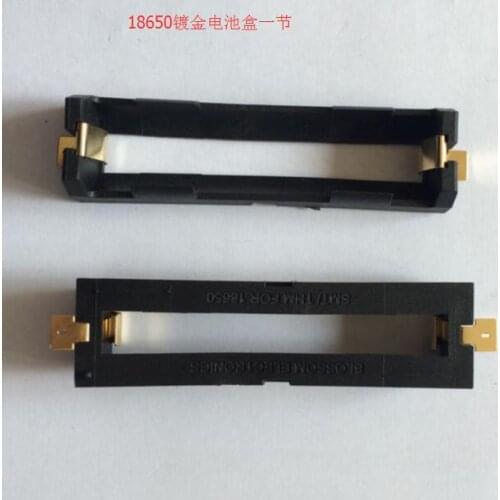 18650 Battery Box Battery Compartment Patch Gold-plated Shrapnel 1 Section 3.7V Nylon High Temperature Resistance Test Socket