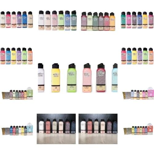 Artdeco Acrylic Paint Sets 6x140 ml Vivid Dark Mixed Color for Students Children Adults Stationery Art Office Home Tool