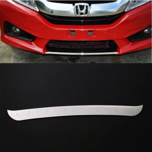 SUS304 Stainless Steel Front Bumper Lip Garnish Trim Car Styling Cover Accessories for Honda City 2015-2017