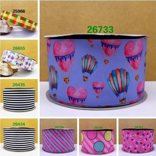 Free shipping 50 yard cartoon printed grosgrain ribbon 26760