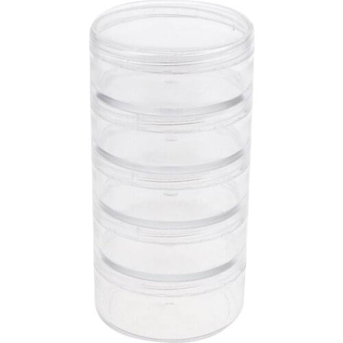 Blesiya 5 Clear Cosmetic Container 70ml Jars Pot Small Empty Box
