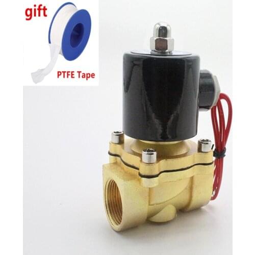 Free Shipping 1/4",3/8",1/2",3/4",1",2", AC220V,DC12V/24V Electric Solenoid Valve Pneumatic Valve for Water Oil Air Gas