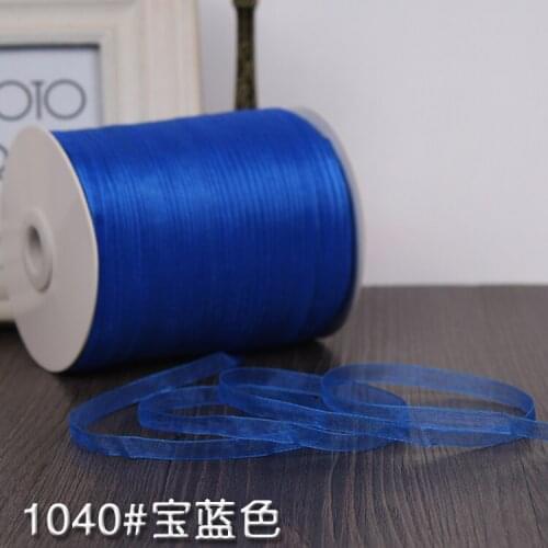 Hot (10 meters/roll) 6 mm Royal Blue Satin Ribbon Webbing Decoration Gift Christmas Ribbon decoration wrapping Sewing Fabric DIY