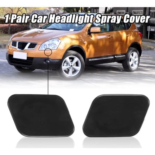 1 Pair Front Right Left Car Washer Headlight Nozzle Cover Cap For NISSAN QASHQAI J10 207-2010 28657JD000 28859JD000 Accessories