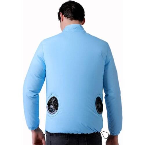 Smart Fan Cooling Jackets For Men Women Summer Air Conditioning Clothes Cooling Fishing Hiking Jacket Lovers Anti-UV Skin Coat