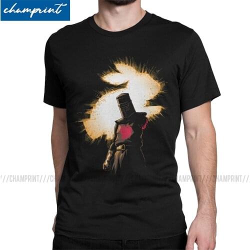 The Black Knight Rises Men T Shirts Monty Python and the Holy Grail Arthur Comedy Funny Tee Shirt Pure Cotton Graphic Tops