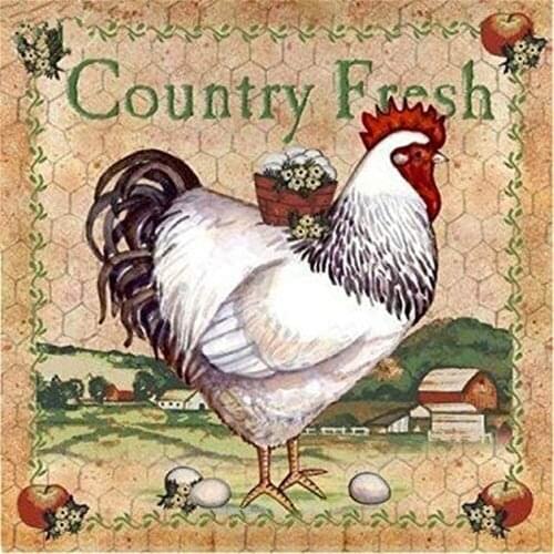 Animal Chicken DIY Cross Stitch 11CT Embroidery Kits Needlework Craft Set Printed Canvas Cotton Thread Home Design