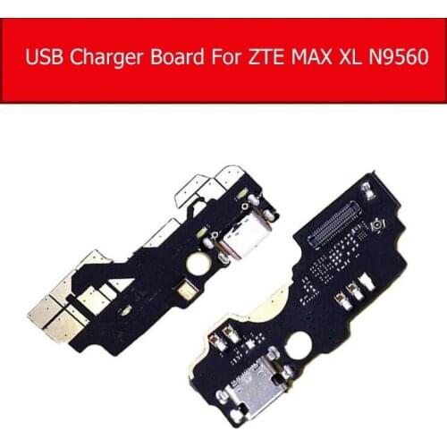 Genuine Microphone& Usb Charger Board For ZTE MAX XL N9560 USB charging Jack Port connector board Flex Cable replacement parts