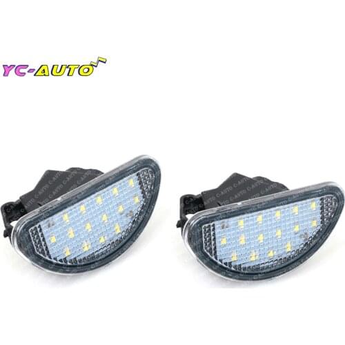 Pair 15 SMD LED Car Licence Number Plate Light Lamp White Accessories Parts For Toyota Aygo MK I 2005-2014 Signal Lamp