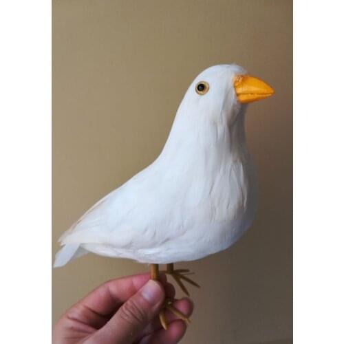 Foam&feathers white peace bird about 25cm simulation dove bird model prop.home garden decoration Xmas gift w0700