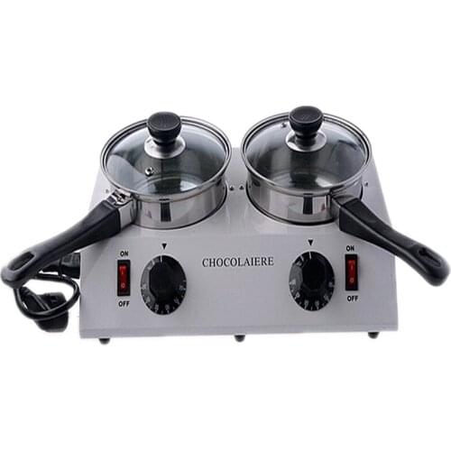 2 Pot Chocolate Melting machine Pot Chocolate Thermostatic Furnace Melting machine stainless steel melting pot