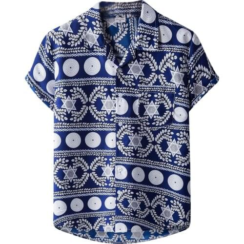 Stylish Summer New Mens Shirts Vintage Casual Graphical Print Hawaii Beach short-sleeved CardiganParty Vacation Clothing