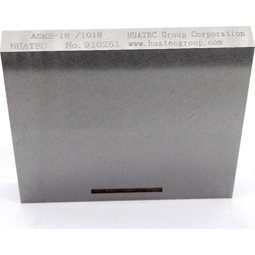 HUATEC Ultrasonic calibration blocks ASME calibration block (non pipe/pipe) 19/38mm