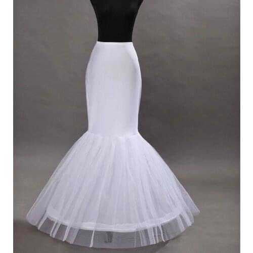 Mermaid Petticoats for wedding dress tulle skirts long white skirts Petticoat Brides Petticoat Underskirt Crinolina