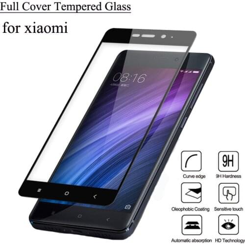 Full Cover Screen Protector Tempered Glass for Xiaomi Redmi Note 4 Global Version 4X 4A 3 Pro 3S 4 Prime mi4 mi5 mi5S mi5C mi6