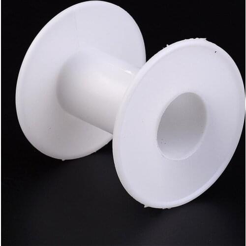 1/5/10pcs plastic spool wheel white empty wire spool round shape, used for beaded wire, wire rope, ribbon, jewelry accessories