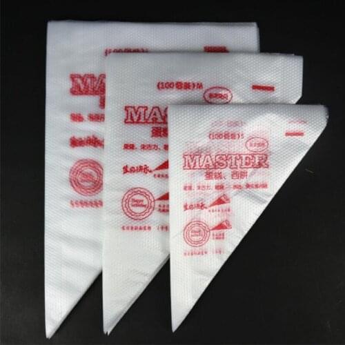 100 PCS Disposable Pastry Bag S/M/L Size Confectionery Bags For Cake Fondant Decorating Kitchen Baking Piping Bag Tools