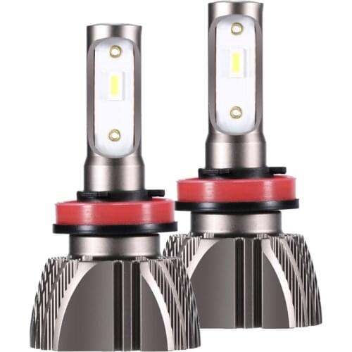 2PCS H single lamp car modification LED headlight V12 series CSP chip 60w color temperature 6000K waterproof grade IP68