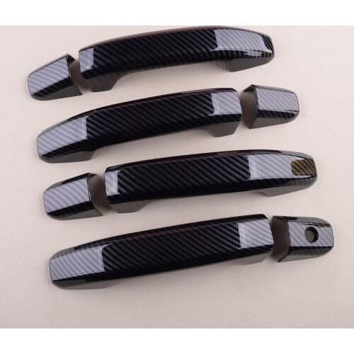 8Pcs/Set Black Left Right Car Side Door Handle Cover Trim Decoration Fit for Chevrolet Colorado 2015 2016 2017 2018 2019 2020