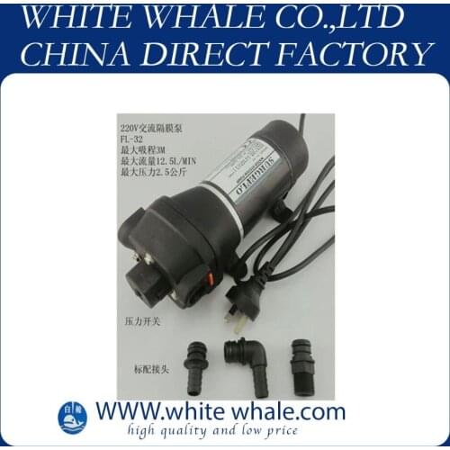 9.19FL-32 AC 220-240v 12.5l/min 35psi water pump great for marine and RV use