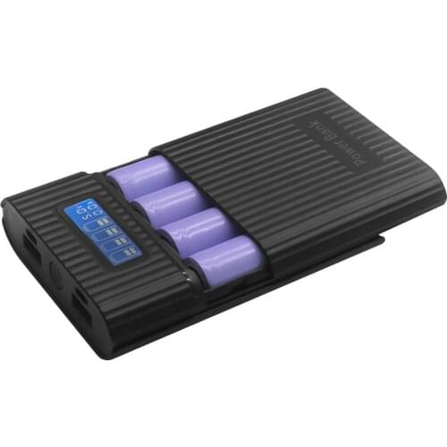 4 x 18650 DIY LCD Display Battery Bank Portable Battery Shell Box Case DIY KIT Digital Power Bank Battery Storage Cases