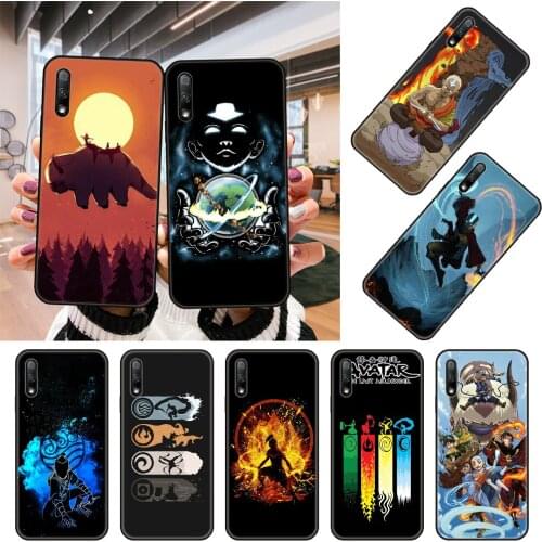 Phone Case For Huawei Honor 8A 9 10 8X 8S 9X i 7X 7A 20 A Lite Pro Black Cover Coque Tpu Shell Silicone Anime Avatar Airbender